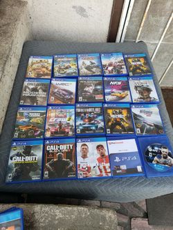 Playstation 4 Juegos PS4 Games $20! Per game. 2 for $40! 3 for $60! 7 Games for $100!. Im Willing to Trade Games for Pokémon cards PSA CGC BECKET card