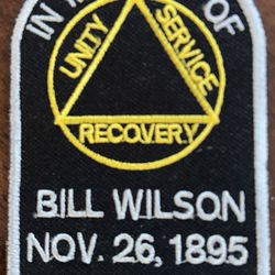 Bill Wilson Recovery Embroidered New Memory Patch 4 Inches Inches Tall