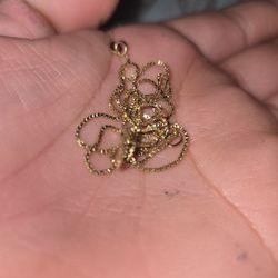 Gold Necklace Unisex 12k Gold