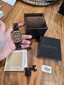 Women’s Michael Kors Tortoise Shell Watch MK5038
