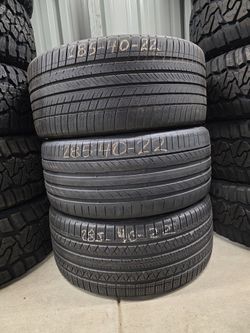 285-40-22" Used Tires 