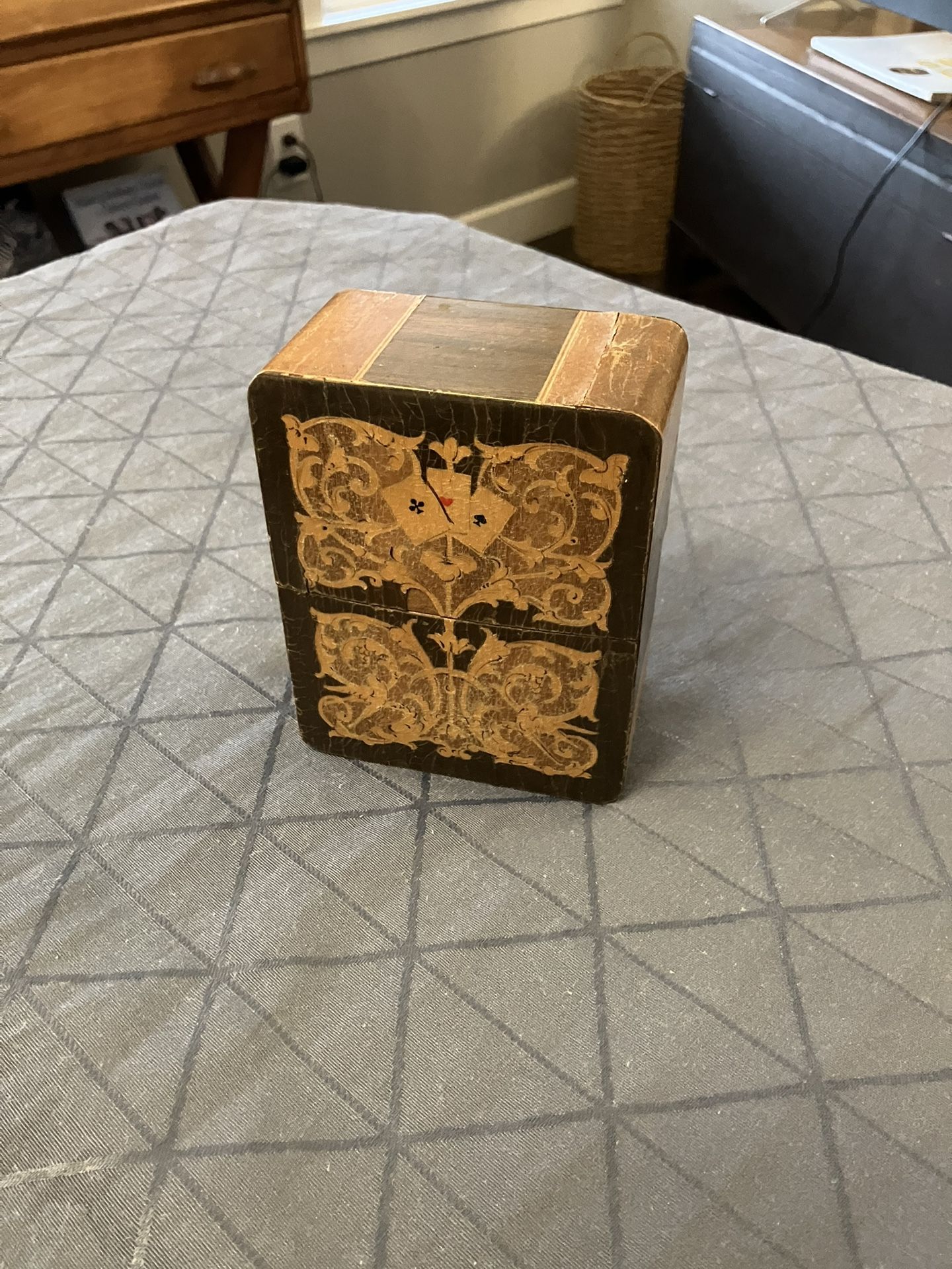 Antique Canasta Cards Holder