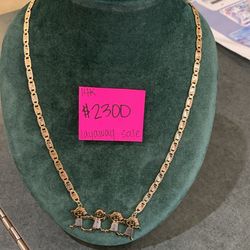 14k Tri-Color Necklace 