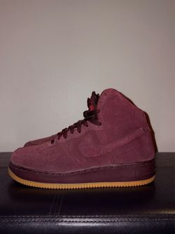 Nike Air Force 1 Mid Suede "Burgundy/Wine Red Gum Sole"