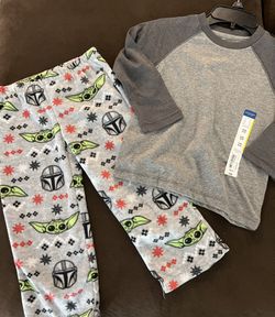 New Star Wars Pajama Pants And Long Sleeve Size 4T 