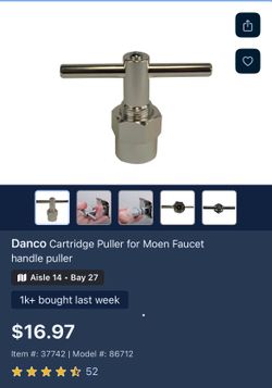 Moen Cartridge Removal Tool