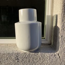 Grey Discontinued IKEA Gradvis Minimalist Swedish Design Stoneware Flower Vase, Planter - Like New