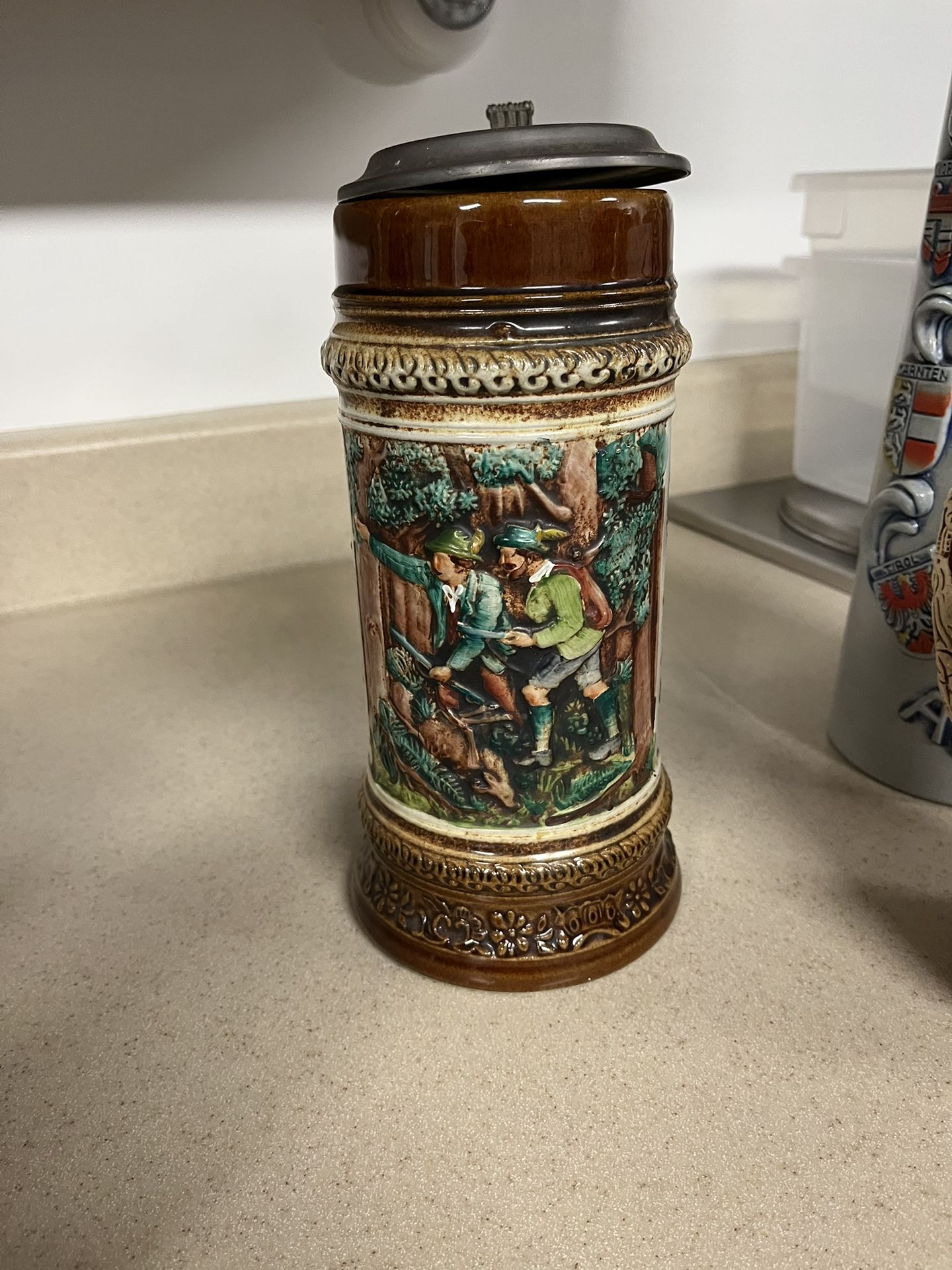 Vintage Belgium Stein Mug