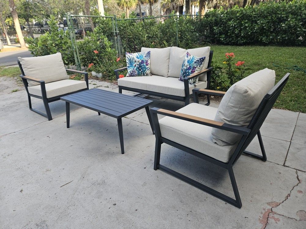 New And Assembled High Quality Aluminum Outdoor Patio Set