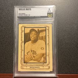 Priced Lower-Willie Mays 1981 Baseball Legends-Graded 8