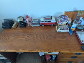 Solid wood desk
