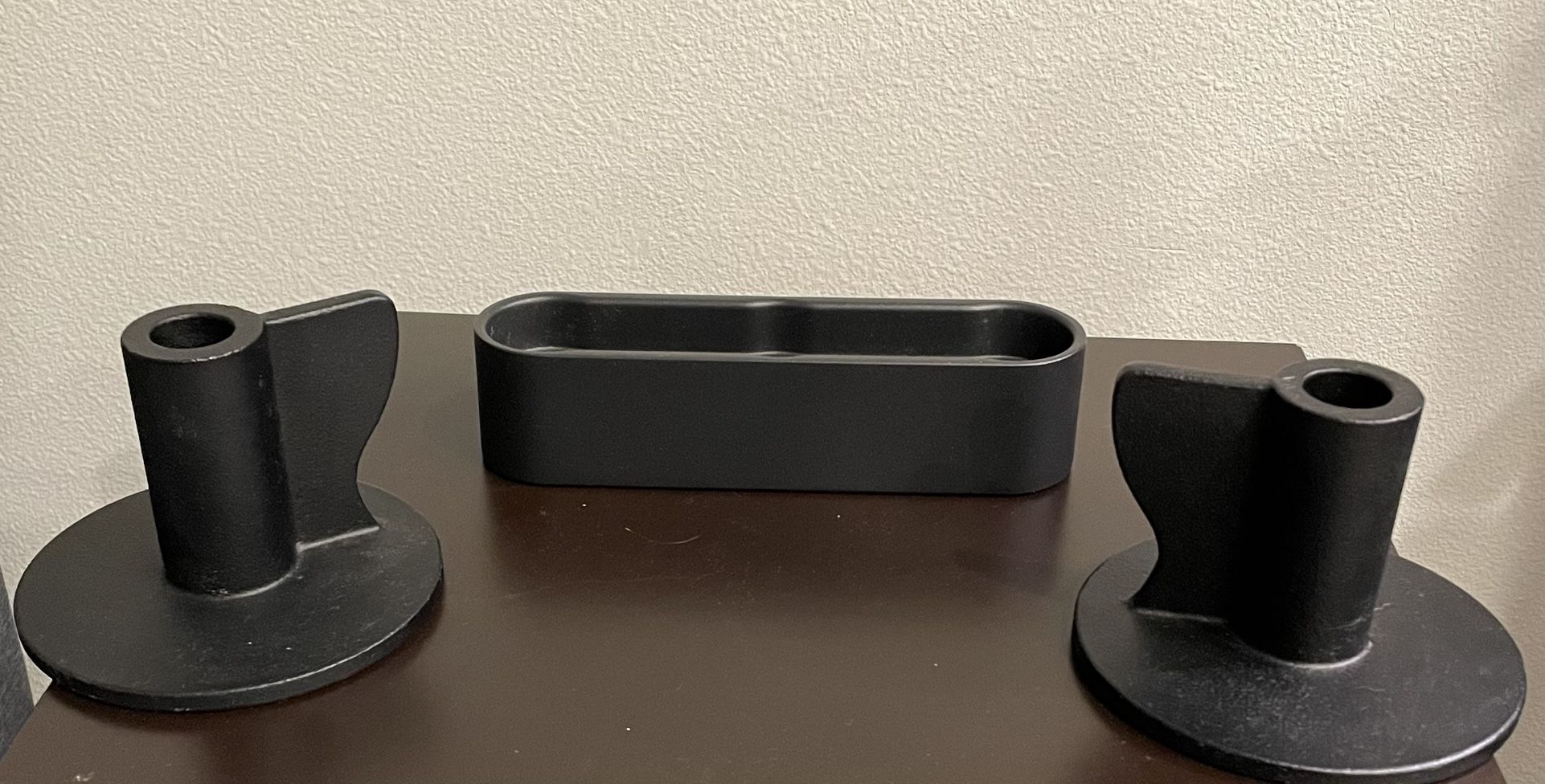 Black Candle Holders