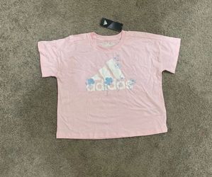 Girls Adidas Shirt size medium 10/12 NWT