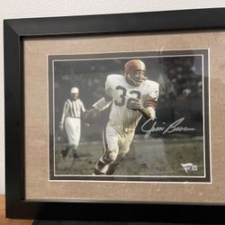 Signed Jim Brown authenticate 10x8 Picture
