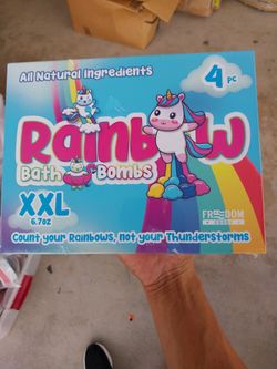 Rainbow Bath Bombs