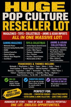 Huge Pop Culture Reseller Lot – Gaming, Anime, Figures, Magazines & More