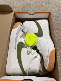 Nike Blazer Mid White Olive Sneakers