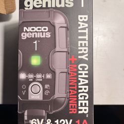 Noco Genius 1 Battery Charger 6v-12v And Maintainer 