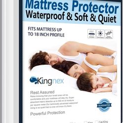 Cooling Twin XL Mattress Protector Waterproof Ultra Soft Matressprotector for College Dorm Room Extra Long Twin Bed Noiseless Smooth Jersey Top Fitted