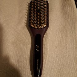 Remington pro 2 in 1 heated straightening brush with thermaluxe  