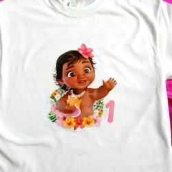 Baby Moana Birthday family birthday shirt 