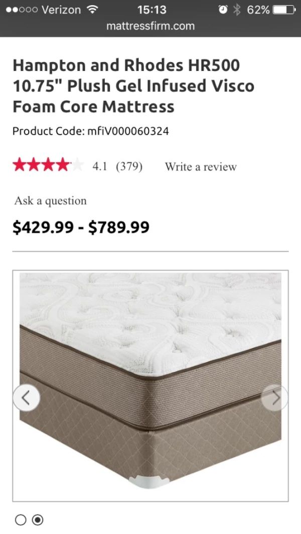 Queen Mattress by Hampton and Rhodes HR500 10.75