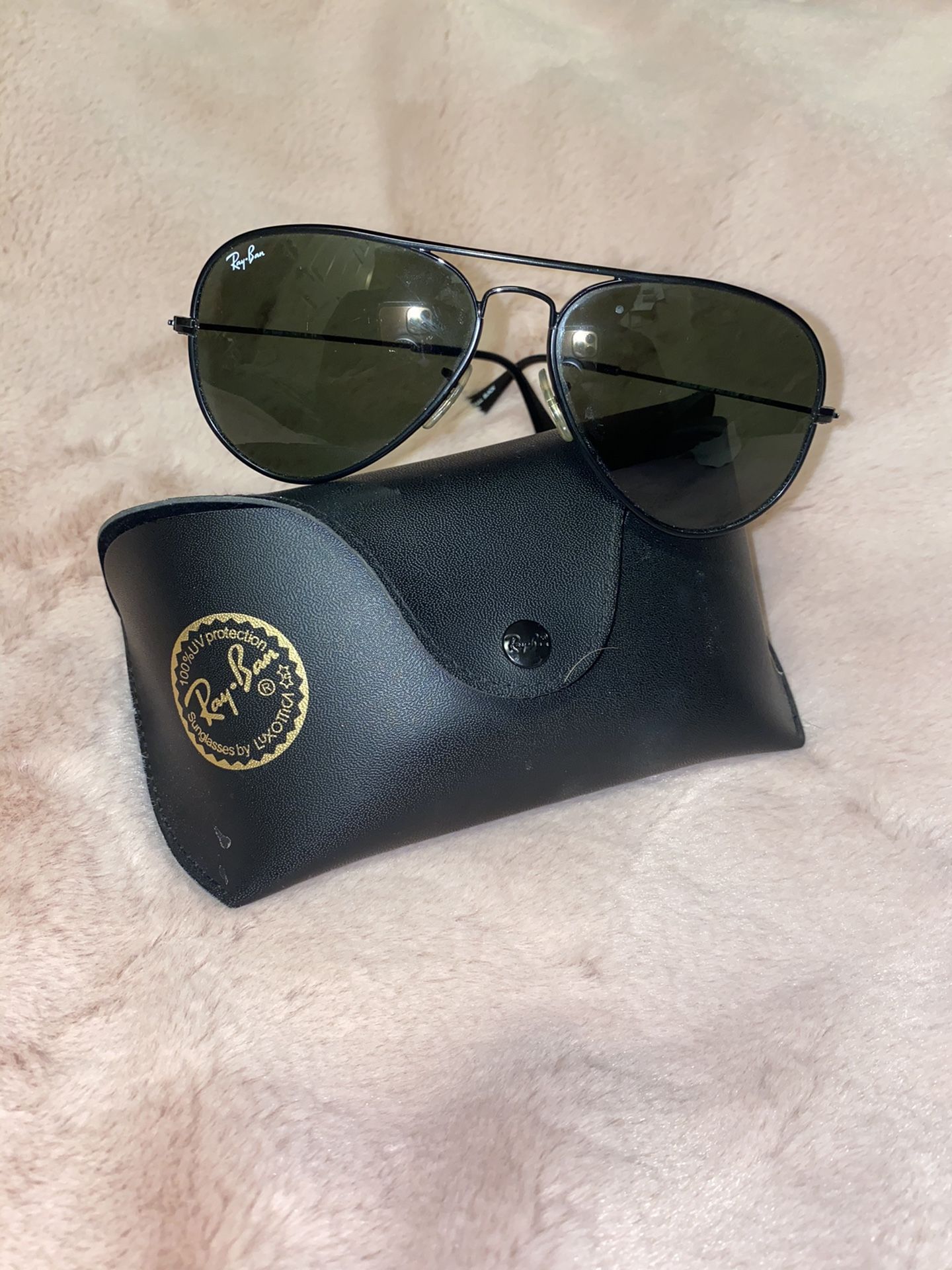 Ray ban black aviators sunglasses