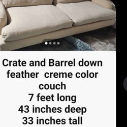 Crate And barrel Couch