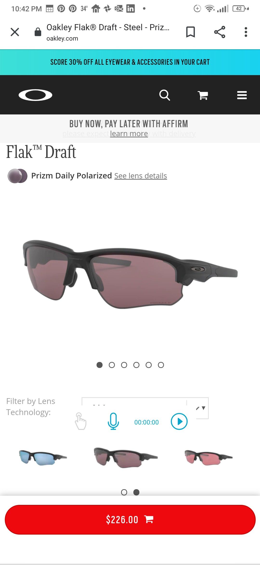 BRAND NEW - Oakley Flak™ Draft - Prizm P Polarized sunglasses retails for $226