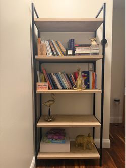 Modern 5-Tier Industrial Bookshelf – $90 OBO