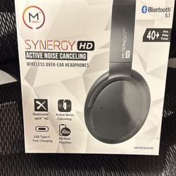 Morpheus360 Synergy HD Active Noise Canceling Wireless Headphones 