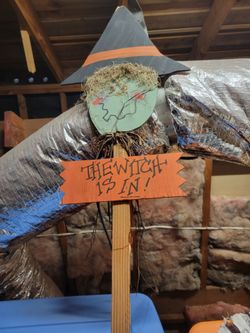 Halloween Witch Yard Stake Decoration