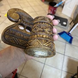 Antique Hand Carved Romanian Ceremonial Mug