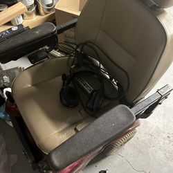 Electric Wheelchair With Charger.