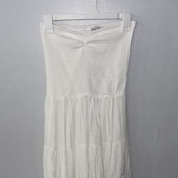 Strapless White Dress 