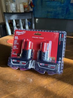 M12 12-Volt Lithium-Ion XC Extended Capacity 3.0 Ah Battery Pack (2-Pack) Milwaukee
