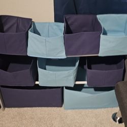 Blue 9  Cube Organizer