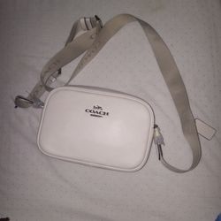 Brand New Cream Coach Mini Jamie Guitar Strap Camera