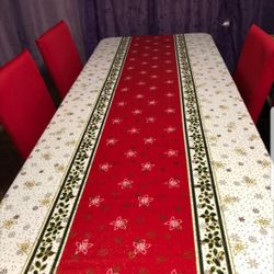 Muy Bonitos Manteles Navideñas De Tela