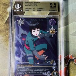 Naruto CCG Rock Lee 1st Place promo BGS 9.5 