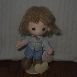 Vintage Precious Moments Doll (Take Time to Smell the Roses) 9 inches