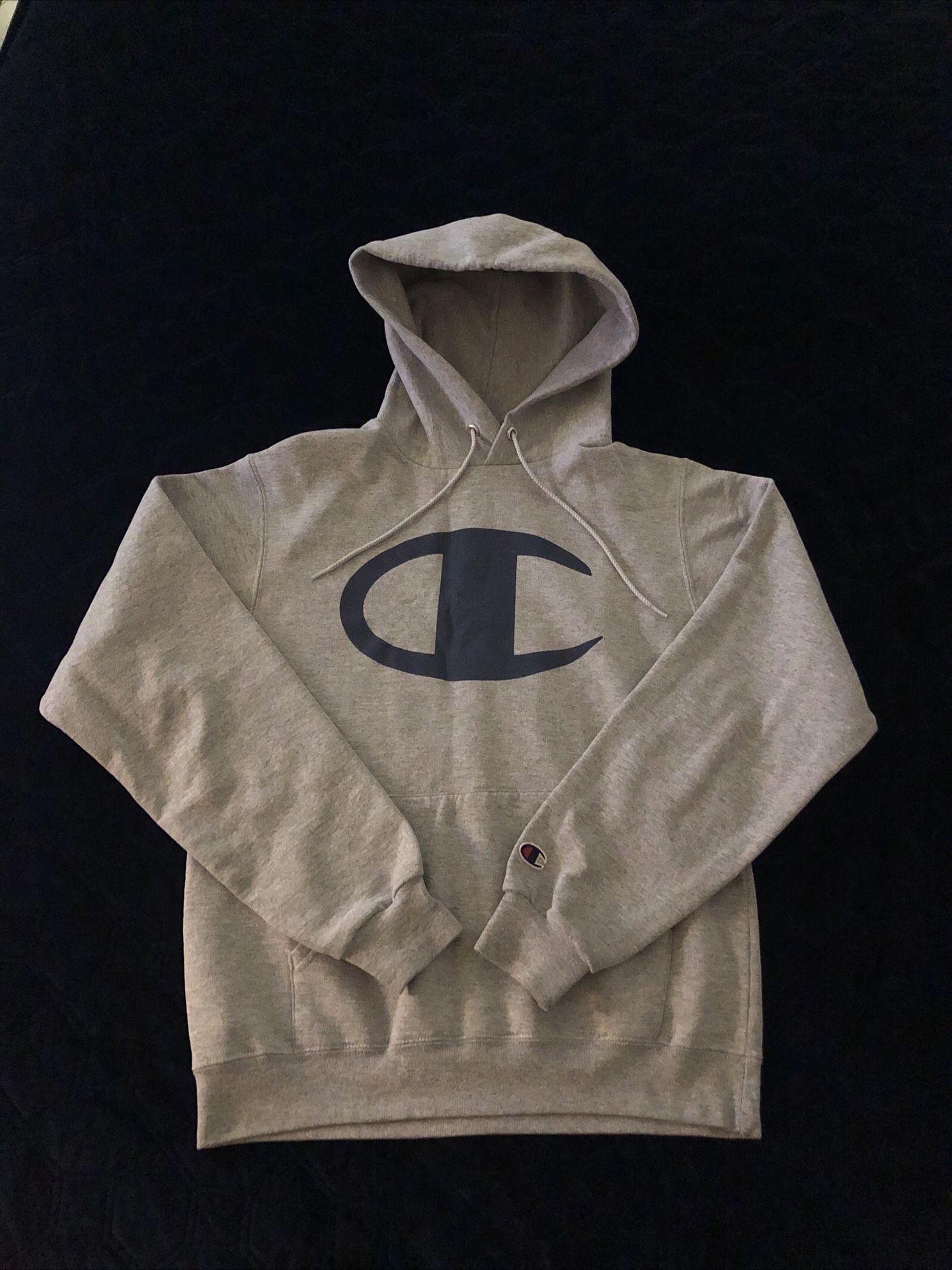 Champion Hoodie Eco Authentic Pullover Sweatshirt Mens Small