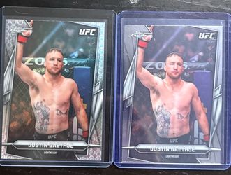 Justin Gaethje UFC Topps Chrome Card Lot (2 Cards)