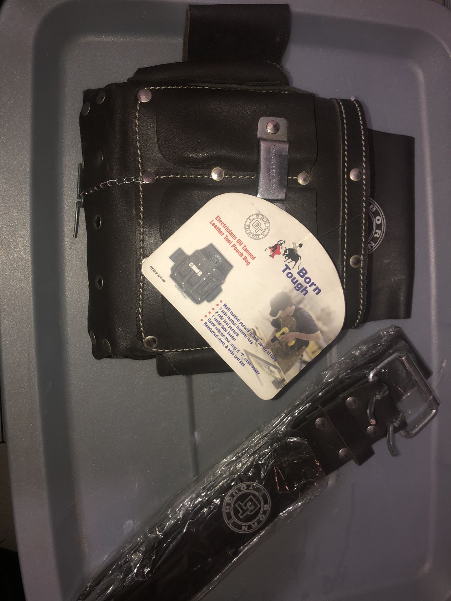 Electric Tool Pouch With Belt