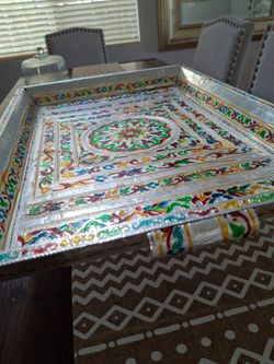 Handmade wooden tray