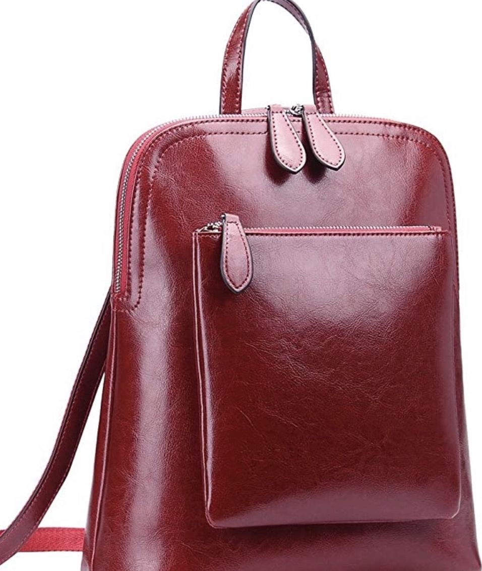 Read Leather Backpack purse