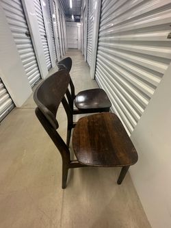 West Elm Mid-Century Modern Wood Dining Chairs – Restored Pair