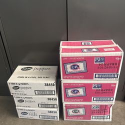 9,000 Count Restaurant Condiment Packets – C&H Sugar, n’JOY Salt & Pepper – Bulk Lot