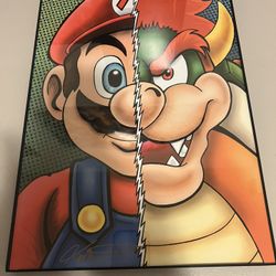 Mario/Bowser 11x17 Print Signed