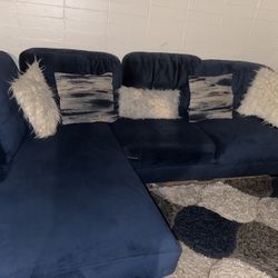 NAVY BLUE SECTIONAL